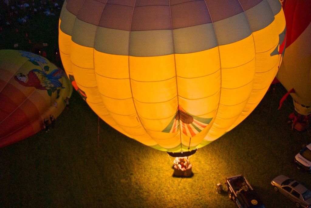 Glowing Balloon from above
