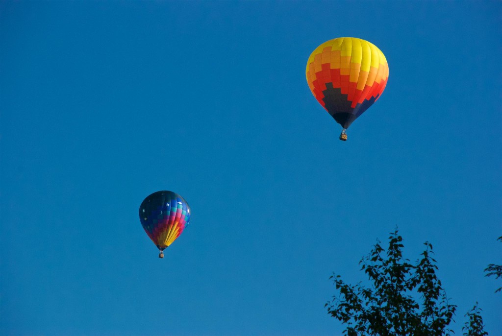 Balloons over the Cabin