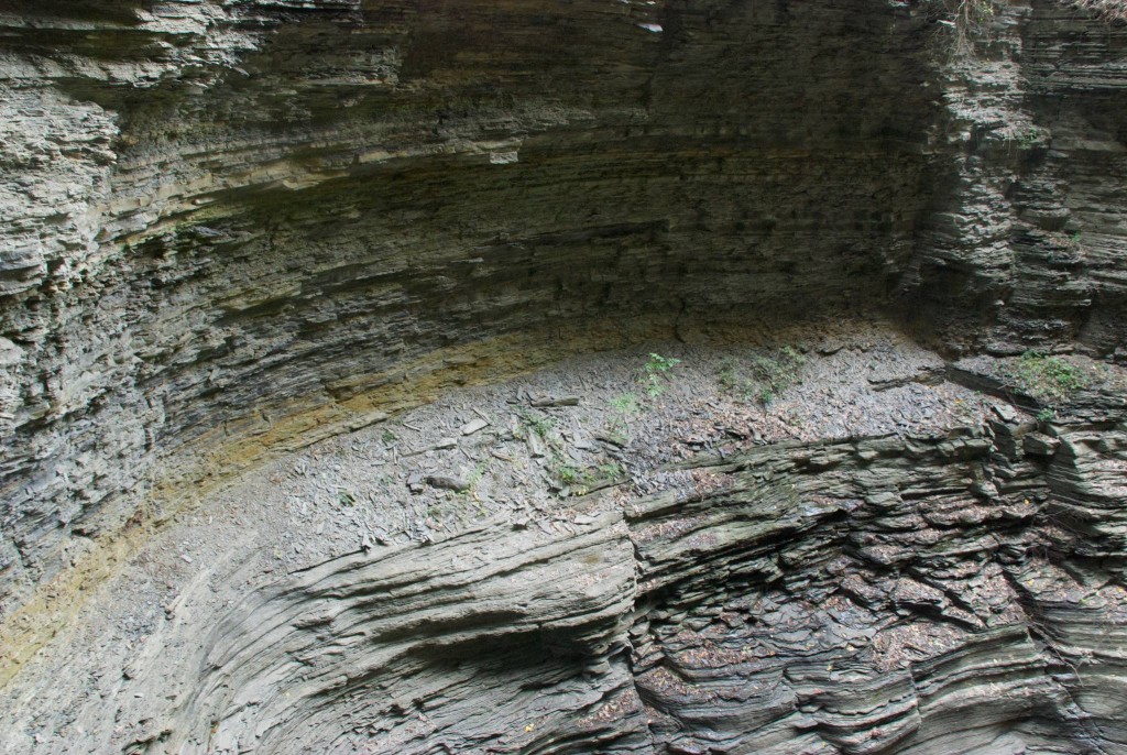 Crumbling Shale on the side of the gorge