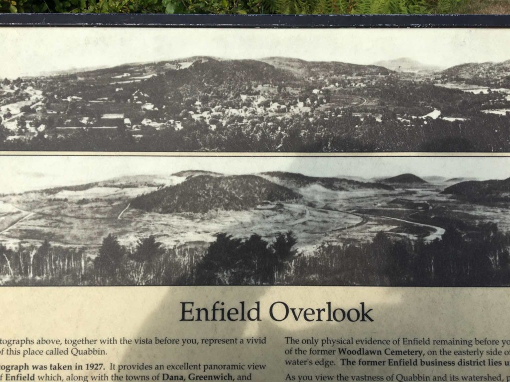 View from lookout, before and during construction
