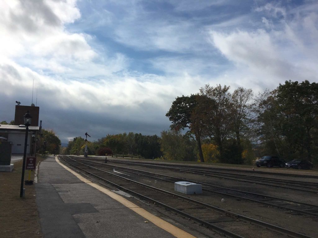 Clouds over the Conway Scenic Railway Yard