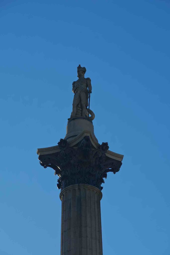 Nelson, on top of the obelisk