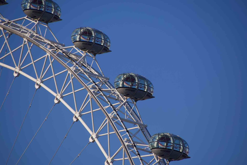 Pods on the London Eye