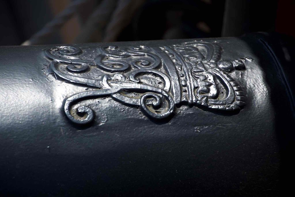 Embossing on cannon