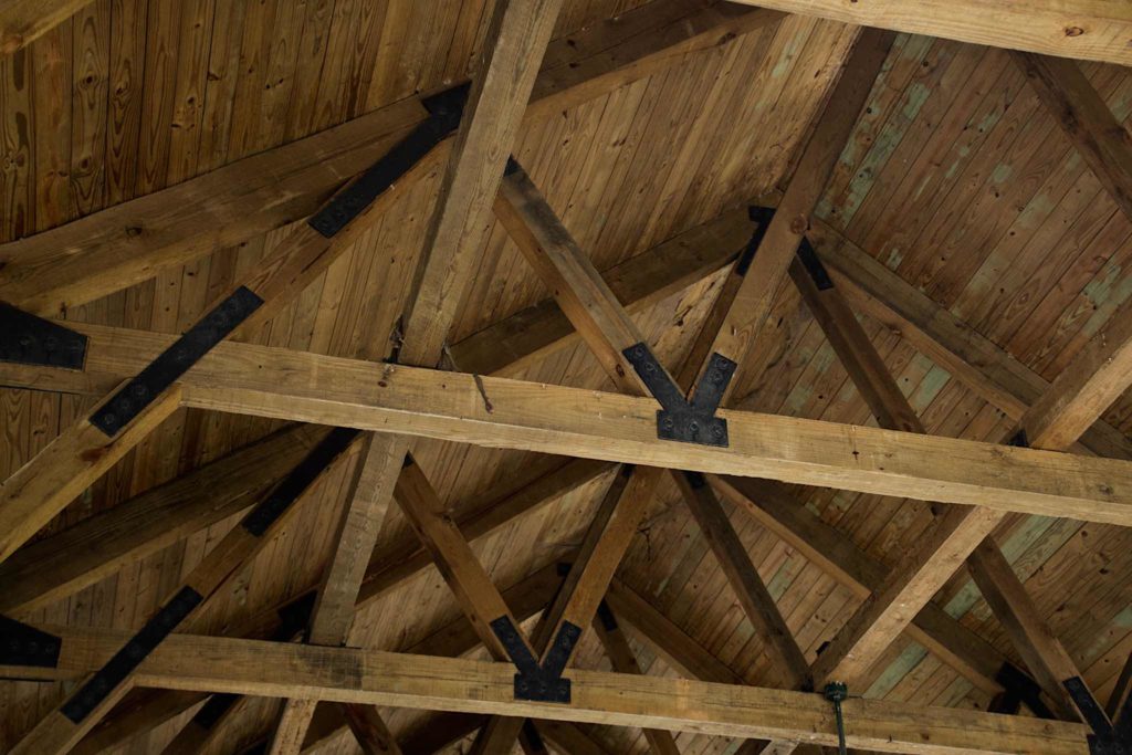 Trusses of the covered bridge