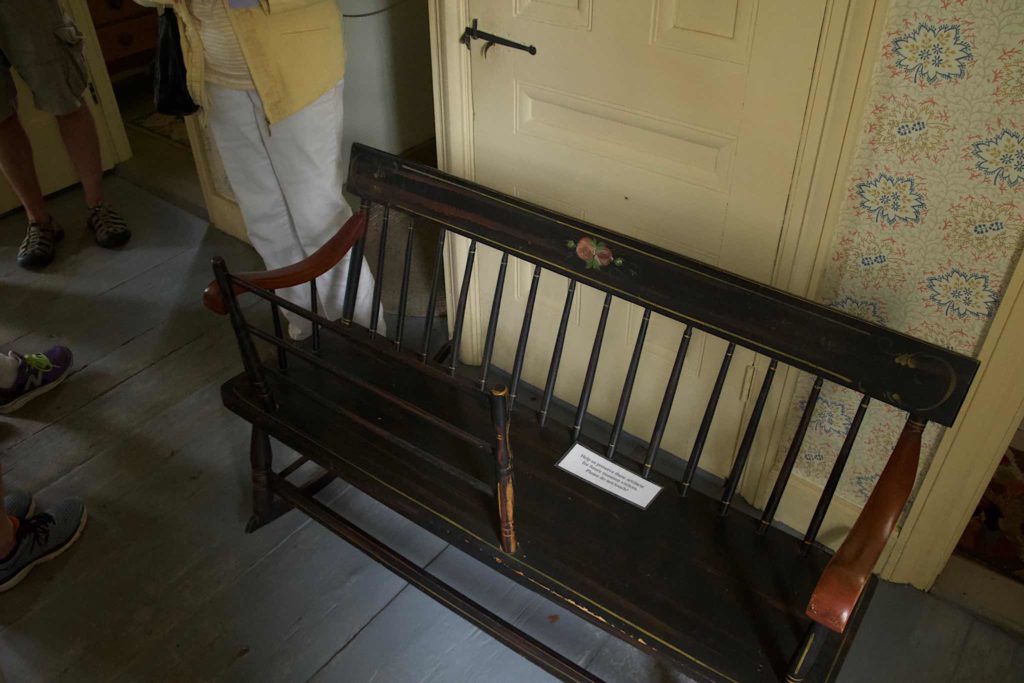 The bed where Coolidge was born