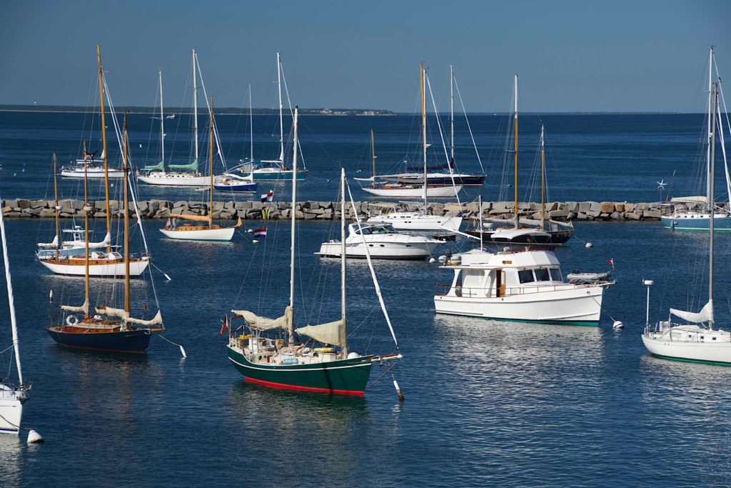 Boats in Vineyard Haven Harbor