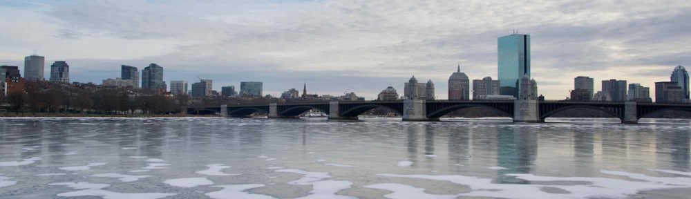 Frozen Charles and skyline