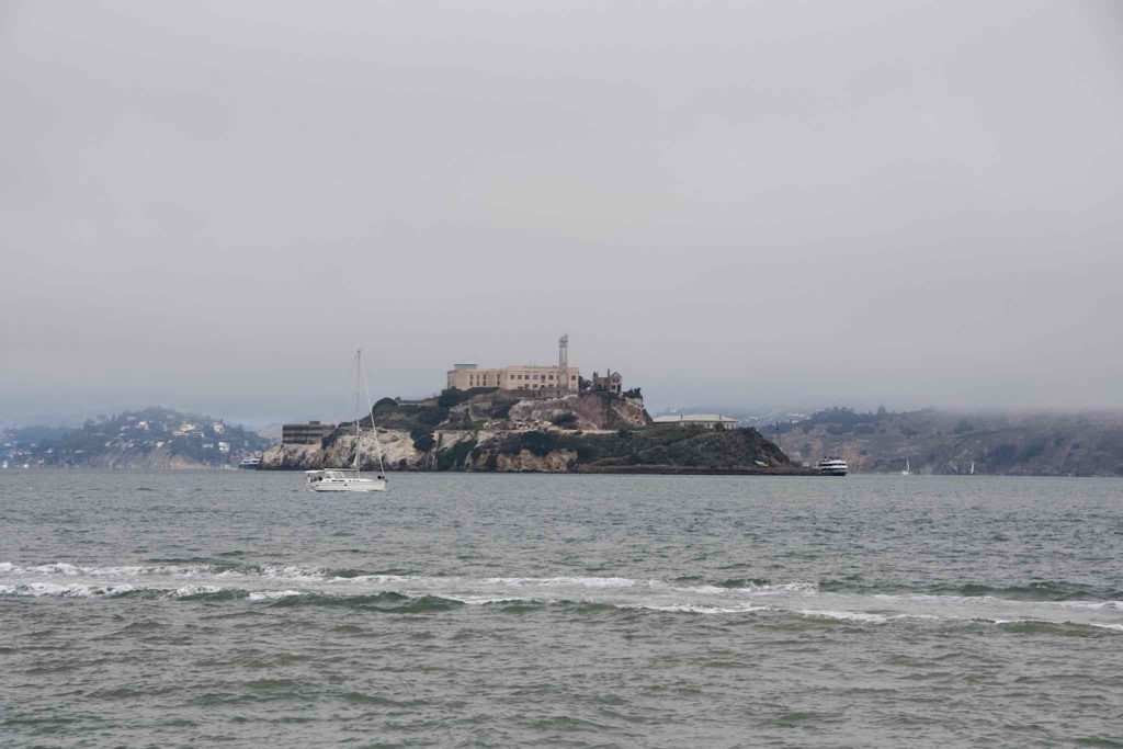 Alcatraz, across the harbor