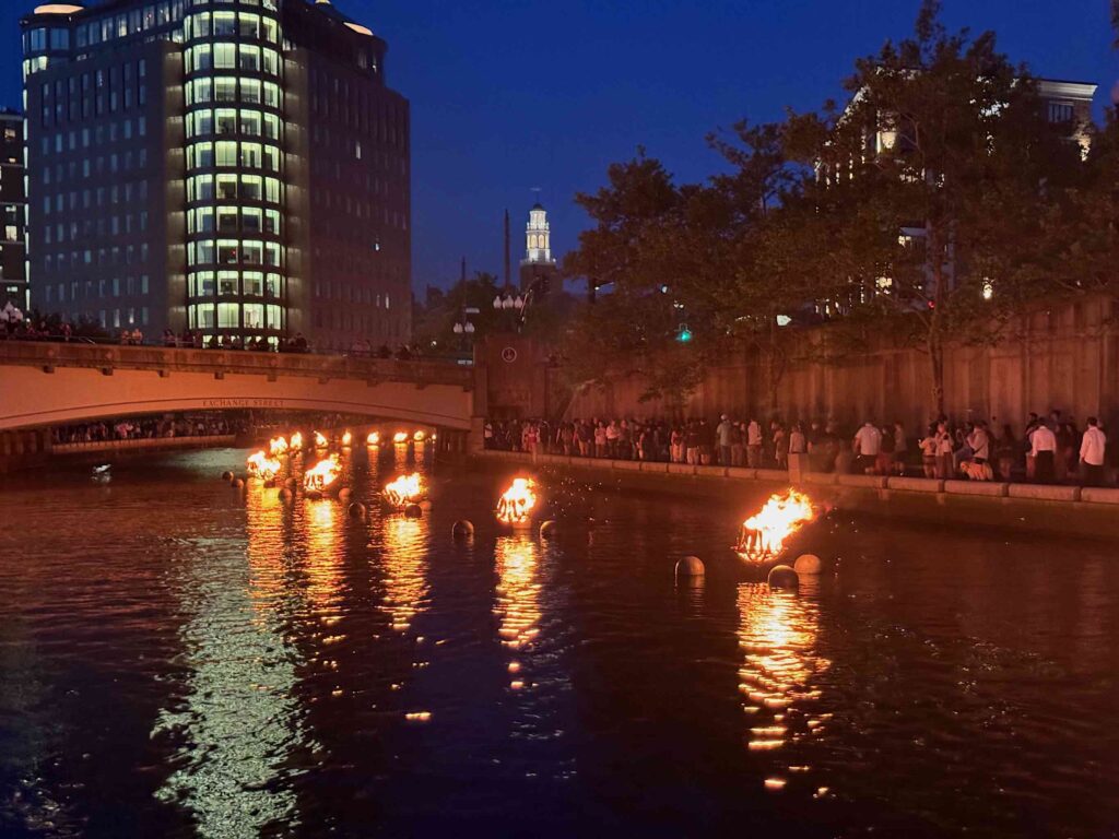 Fires along the river