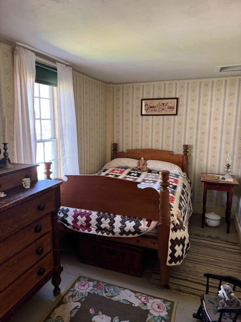 The bed where Calvin Coolidge was born