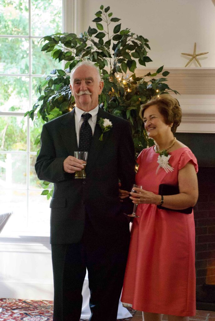 Tom and Susan at Chrissy's wedding