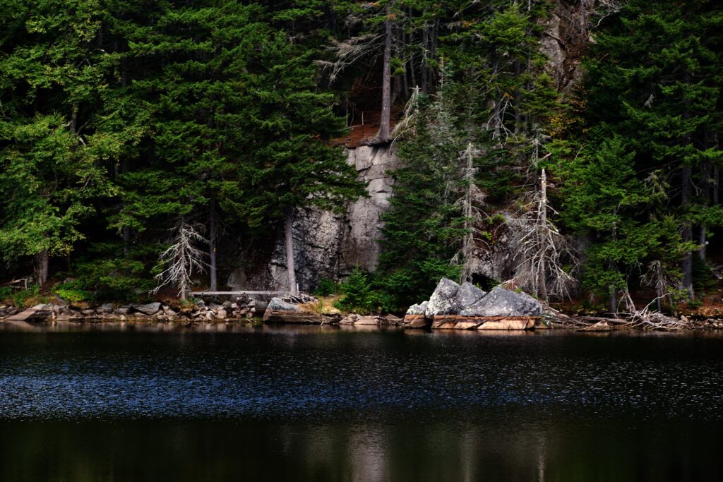 Rocks across the pond