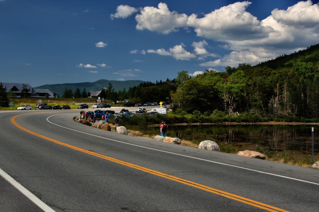 Bend in Route 302 at Crawfords Notch