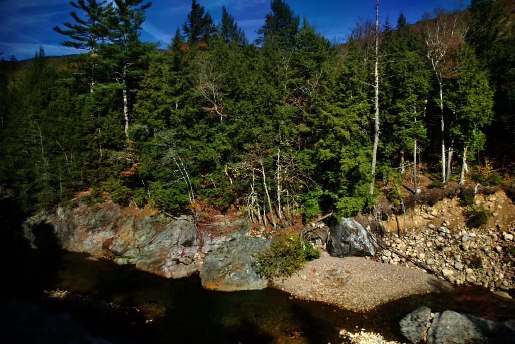 River seen from the train