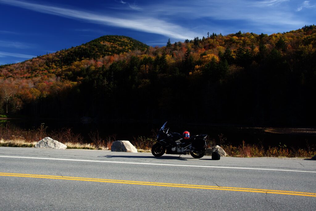 Motorcycle at Saco Lake