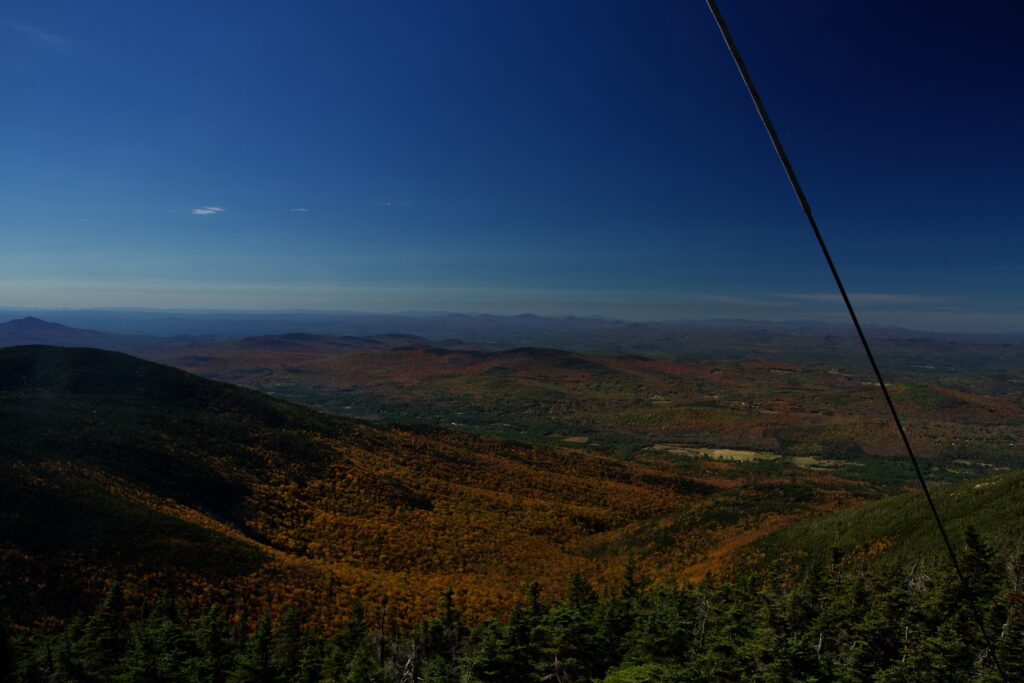 Fall foliage on the way back down.