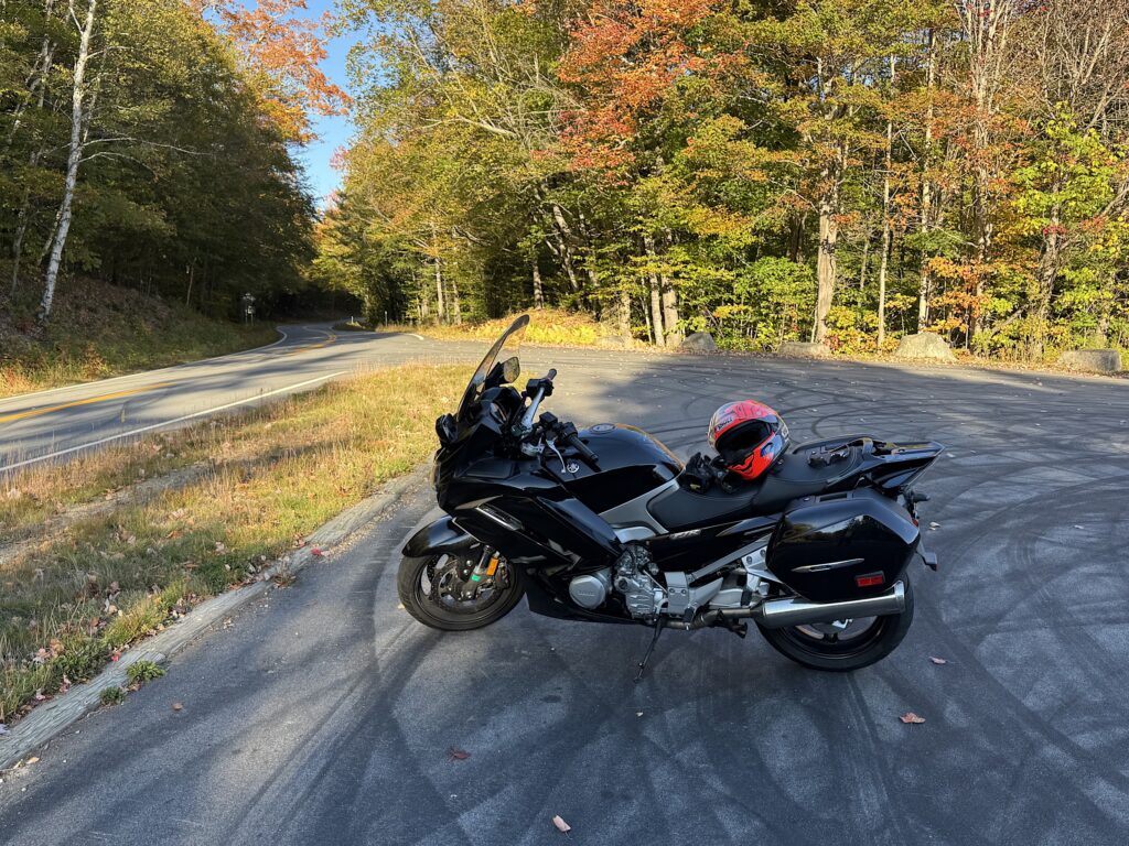 Motorcycle at Bear Notch Road