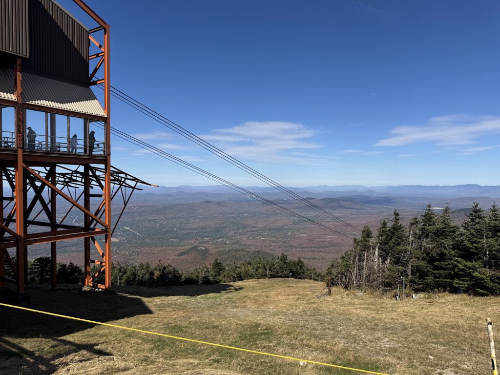 Tram operation at the top of Cannon Mountain