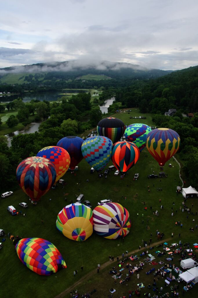 Balloons under us