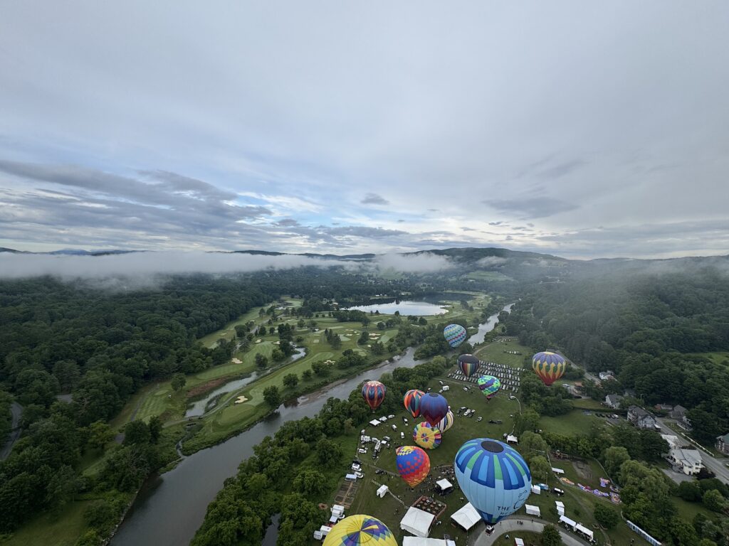 Golf course, fog and festival
