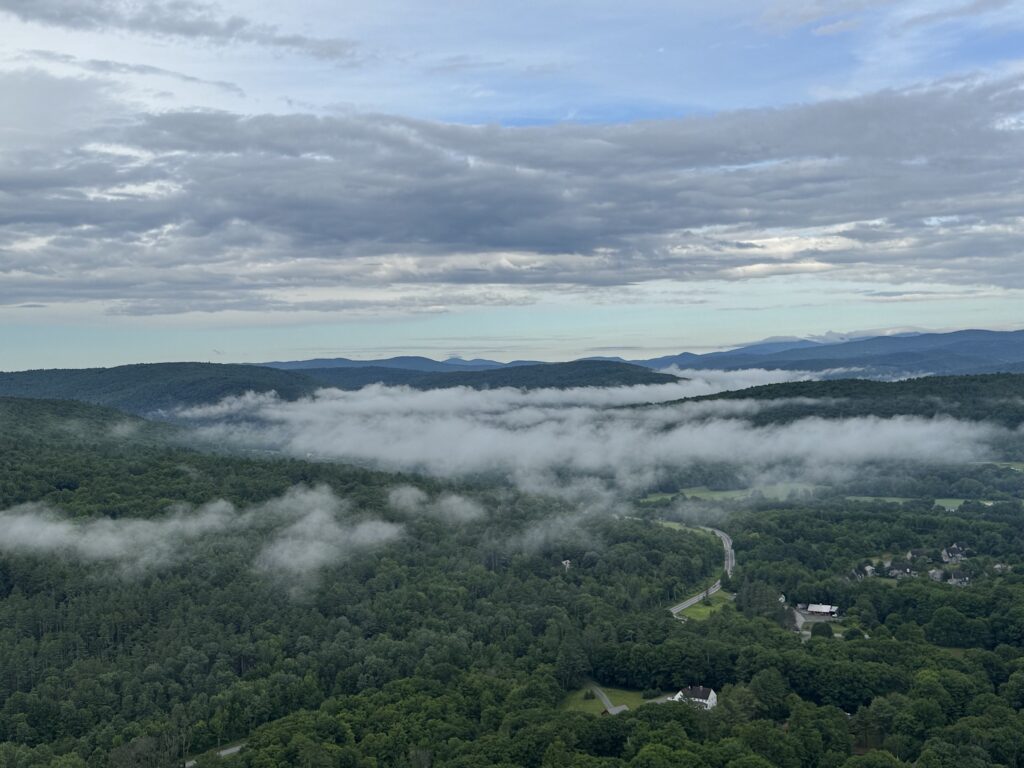 Lines of fog