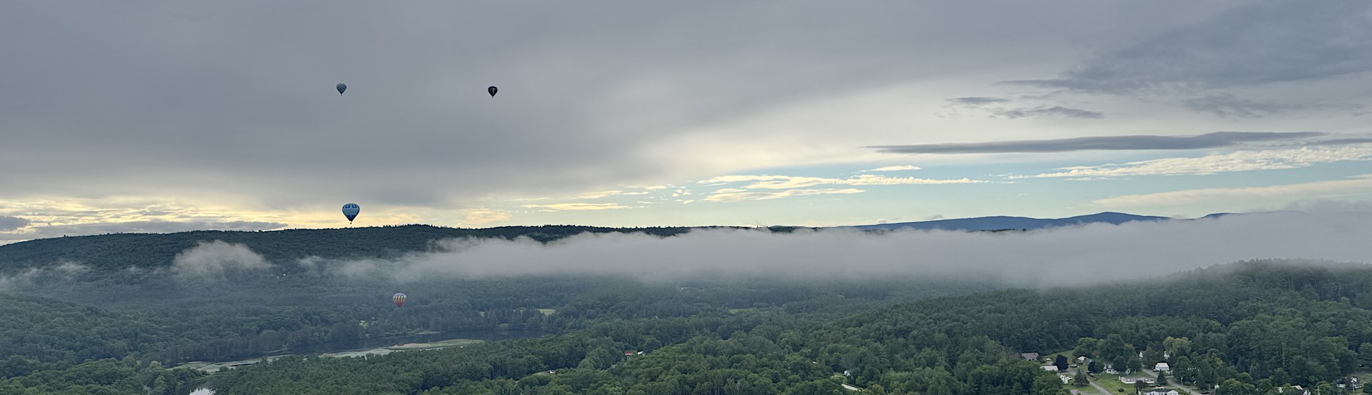 Balloons and fog