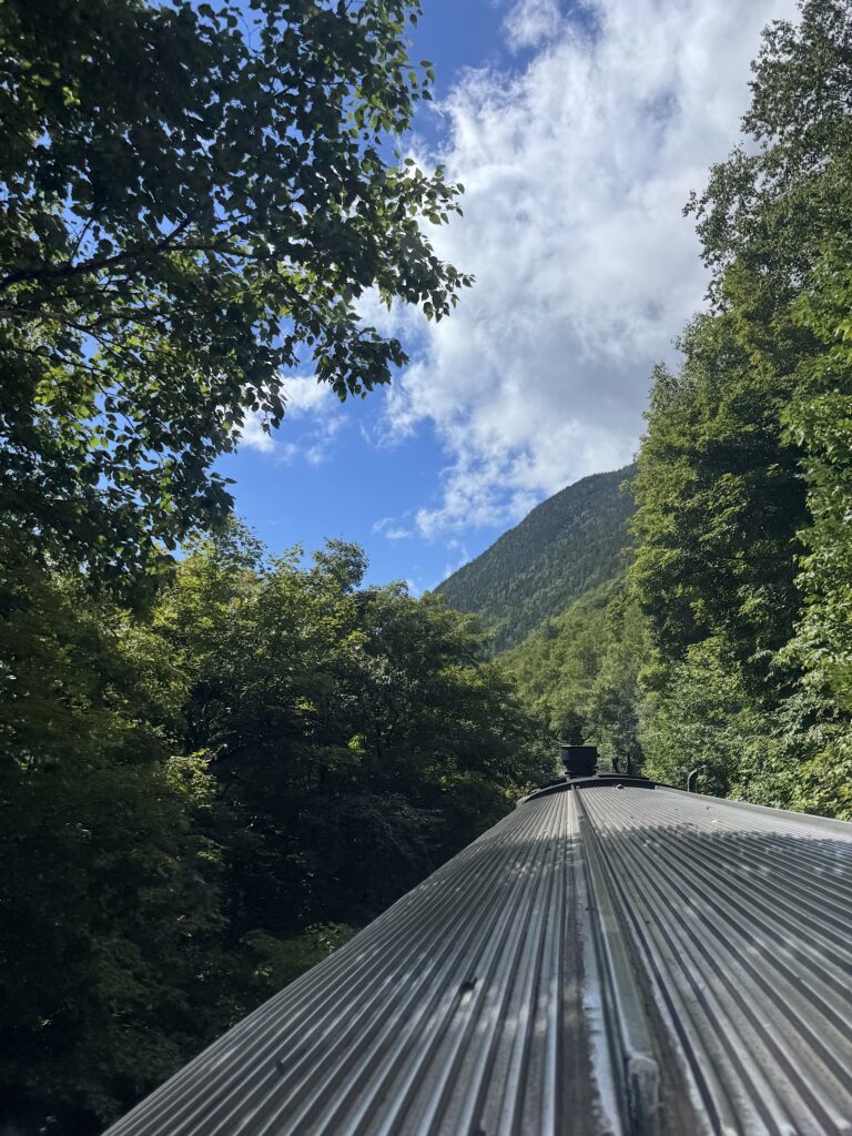 Looking backwards from the dome